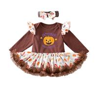 Cokbyavla Baby Girl Halloween Monster Ghost Costume, Pink Princess Dresses for Girls Halloween Costumes Baby Girls Dress and Cardigan Set Ghost Costume Toddler L Infant 3-6 Months