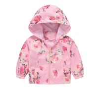 Cokbyavla Baby Girls' Jacket Winter,Baby Coat 12-18 Months Unisex Jacket For Toddlers Heated Sweatshirt Baby Parka Jacket Kids Toddler Girls Faux Fur Warm Coat Solid Colo(Pink,12-18 Months)