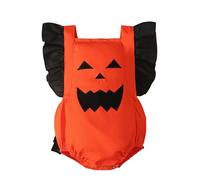 Cokbyavla Baby Halloween Ghost Romper, My First Halloween Baby Girl Fall Pumpkin Hat White Romper Girl Bat Pajamas Toddler Ghost Tutu Costume Cool Dinosaur Infant, 0-3 Months