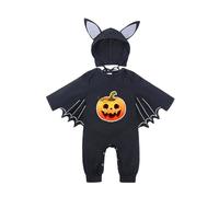Cokbyavla Baby Jumpsuit Playsuit Bat Costume, Halloween Pjs Baby Pumpkin Face Knit Romper Boy onepiece 6-9 Months Dinosaur Skeleton Costume Kids 5t Christmas Newborn Toddler 12-18 Months