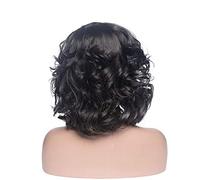 Cokbyavla Baby Lights Hair Comb Wig Fashion Wave hair Hairshort Wigs Wig Brown Women's Synthetic wig Hairspray for Fine Hair (Black, One Size)