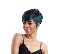 Cokbyavla Baby Lights Hair Comb Women Lady Synthetic Wig Green Curly Short Fashion Natural Wavy Hair Wigs wig Toddler Hair Bands (green, One Size)