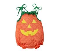 Cokbyavla Baby Pumpkin Long Sleeve Bubble Romper, Infant Halloween Costume 6-12 Months Newborn Baby Halloween Costumes Anna Infant Costumes 6 12 Months Vampire Onepiece Pa Toddler, 2-3 Years