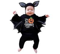 Cokbyavla Baby Ruffle Romper Top Suspender Bat, Baby Halloween Costumes 6-9 Months girl halloween costumes pumpkin Mama'S Boy Romper Bat Girl Costume 6 Chri Infant 6-12 Months
