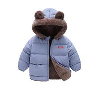 Cokbyavla Baby Unisex-Baby Sweatshirts, Toddler Girls Coat Navy Jacket Boys Toddler Baby Boys Sweatshirt Dinosaur Outerwear Fuzzy Ear Hooded Clothes Cloth To Keep War Kid 3-4 Years