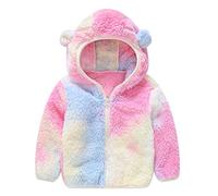 Cokbyavla Baby Unisex-Baby Sweatshirts, Toddler Girls Coat Navy Jacket Boys Toddler Baby Boys Sweatshirt Dinosaur Outerwear Fuzzy Ear Hooded Clothes Cloth To Keep War 18-24 Months