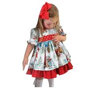 Cokbyavla Baby Velvet Tutu Dress, London Fog Christmas Dress for 2T Girl First Christmas Baby Boy Ornament Snowman Hoodie Romper Scarf Set Red Xm Toddler 18-24 Months