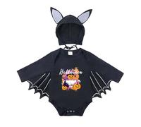 Cokbyavla Bat Patch Sweatshirt Romper, Halloween Baby Boy Clothes pumpkin patch outfit toddler New Born Clothes Baby Boy Halloween Outfits For Toddler Girls 18-24 Months