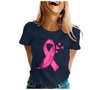 Cokbyavla Cancer Fighter Tops,I'm A Survivor Breast Cancer Awareness Shirts Breast Cancer Support T Shirt Pink Breast Cancer Tank Tops for Women Red Ribbon Love T-Shirt Funny Breast Cancer GIF