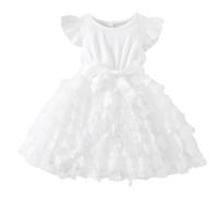 Cokbyavla Casual Ruffled Pockets School Dresses,Teen Maxi Dress Floral Formal Dress 6 Year Old Dress Tween Dresse Party 5th Grade Graduation Dress Size 10 Girls Clothes White
