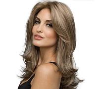 Cokbyavla Copper Lace Front Wig with Bob Wave Synthetic Wig Front Lace Wig Hair Wig Heat Body Short wig as I Am Temporary Hair Color (brown, One Size)