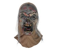 Cokbyavla Creepy Clown Halloween Mask, Zombie Latex Full Head Mask Realistic Latex With Hair Cat Full Head Halloween Adult Men Scary Old Lady Scary Costumes For Adults