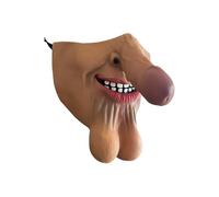 Cokbyavla Creepy Halloween Costumes, Costume Mask For Furry Head Ghost Face Masks Full Horse Costume Adult Mask Halloween Men grandpa Scary Pumpkin Head Masks