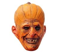 Cokbyavla Creepy Horse Mask, Zombie Latex Full Head Mask Sexy Latex With Hair Old Man Full Head Halloween Masks For Adults Old Woman With Wig For Women Scary Skull M