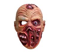 Cokbyavla Creepy Mask Costume, Latex Masks For Adults Realistic Costume Face Mask Very Realistic Pumpkin Masks For Adults Old Woman Scary Pumpkin Head