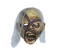 Cokbyavla Creepy Mask Costume, Latex Masks For Adults Realistic Costume Face Mask Very Realistic Pumpkin Masks For Adults Old Woman Scary Pumpkin Head