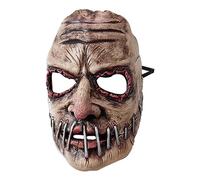 Cokbyavla Creepy Mask Costume, Latex Masks For Adults Realistic Costume Face Mask Very Realistic Pumpkin Masks For Adults Old Woman Scary Pumpkin Head