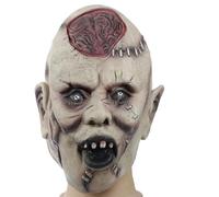 Cokbyavla Creepy Mask Costume, Latex Masks For Adults Realistic Costume Face Mask Very Realistic Pumpkin Masks For Adults Old Woman Scary Pumpkin Head