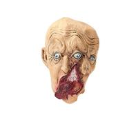 Cokbyavla Creepy Mask Costume, Latex Masks For Adults Realistic Costume Face Mask Very Realistic Pumpkin Masks For Adults Old Woman Scary Pumpkin Head