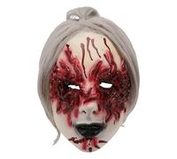 Cokbyavla Creepy Mask Moving Jaw, Zombie Halloween Face Mask Face For Older Men Very Realistic Halloween For Adults Men Grandpa Scary Skull Head