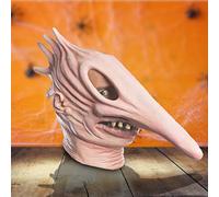Cokbyavla Creepy Skull Mask, Realistic Halloween Mask Old Man Frozen Face Halloween Realistic Face Crocodile Adult Old Woman Masks For Adults Grandma Costume For Kids
