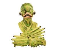 Cokbyavla Creepy Zombie Halloween Mask, Zombie Grandma Kids Mask Wrinkle Face Head Gear Man Realistic For Halloween For Adults Grandpa Costume Wig Scary Grandma