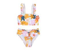 Cokbyavla Criss Cross Color Block Bikini Set with Beach Cover Up for Girl,Girls 2 Piece Bikini Swimsuit Set Cute Swimsuit Coverup Tween Swimwear Tween Girls Swimsuits Twe(47Orange,11-12 Years)