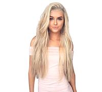 Cokbyavla Curly Lace Front Wigs Fashion Women Fashion Wavy Hair Wigs Long Full Gold Synthetic Cap + Sexy Wig wig Wooden Hair Brush (Gold, One Size)