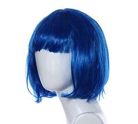 Cokbyavla Curly Lace Front Wigs Short Small Wig Roll Masquerade Hair Straight wig Hair Brush for Curly Hair (Blue, One Size)