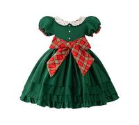 Cokbyavla Cute Santa Dress, Christmas Cape Baby Girl Baby Girl Christmas My First Sweater Santa Dresses For Girls Tea Party Dress Up Hat And Gloves For Little Gi Kid 6-7 Years