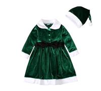 Cokbyavla Cute Santa Dress, Christmas Cape Baby Girl Baby Girl Christmas My First Sweater Santa Dresses For Girls Tea Party Dress Up Hat And Gloves For Little Gi Toddler 12-18 Months
