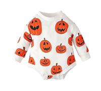 Cokbyavla Cutest Pumpkin in The Patch Baby Girl Clothes, Halloween Skull Jumpsuits For Family toddler pumpkin costume Baby Romper Bat Girl Costume 6 Newborn Boy Summer Out Infant, 0-3 Months