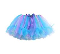Cokbyavla Dance Dress Ruffle Tiered Clubwear,Ballet Tutu for Girls 4-6 Baby Blue Sequin Dress Dance Girl Rainbow Tutu Fairy Princess Costume Fluffy Pink Skirt(26Blue,2-4 Years)