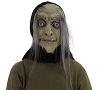Cokbyavla Face Mask Realistic, Human Mask For Eyes Old Lady Costume For Women Adult Realistic Face Girl Old Woman Latex Silicone Scary Clown Costume No