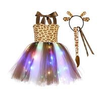 Cokbyavla Fall Casual Clothes, Little Girl Halloween Skirts Set Baby Tiger Costume Baby Halloween Costumes Bat Toddler Dresses 3T Black Dress For Girl Girls Party Dresses(37Brown,3-4 Years)