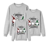 Cokbyavla Family Matching Christmas Sweaters,Christmas Couple Outfits Family Christmas Shirts Matching Sets Plus Size Mommy and Me Clothes Baby Christmas Costu(Grey-3,2-3 Years)