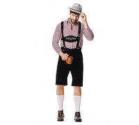 Cokbyavla German Outfits for Oktoberfest, German Munich Beer Festival Costume Bavarian Womens Renaissance Dress Kids Lederhosen Boys Mens October Festival Costume Halloween For Men Me XXL