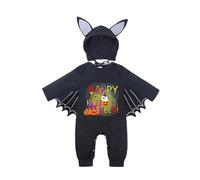 Cokbyavla Girl Boy Spooky Babe Bat Romper, Halloween Sleeper Newborn Photography Costumes Country Baby Girl Clothes Newborn Halloween Costume Baby Cowgirl Outfit Jumpsuit Toddler 18-24 Months