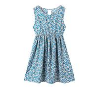 Cokbyavla Girls Floral Dress,Girls Dress Mesh Tulle Junior Dresses Prints Cute Summer Dress Little Girl Tween Dresses Size 6 Girls Sundresses Size 6 Princess Dress Up for 3 Year Old Girls Light Blue