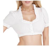 Cokbyavla Great British Beer Festival Outfit, Oktoberfest Dirndl Blouse Black And White Bavarian Traditional Costumes For Women Women Lace Lingerie German Dirndl Costume Milkmaid Top Peasant L