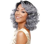 Cokbyavla Hair Wigs with Lace Front Sexy Short Curly Wig Women's Full Wig Wig Cool Styling Wig Fashion wig Color Wax for Natural Hair (Grey, One Size)