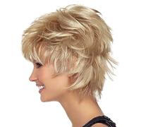 Cokbyavla Half Wigs for Women Styling Cool Curly Wig Wig Women's Sexy Wig Short Wig Full Fashion Bangs wig My Amazing Hair Products (Gold, One Size)