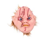 Cokbyavla Halloween Creepy Mask With Removable, Zombie Half Face Mask Latex Face Making Kit Halloween Masks For Adults Realistic Masks Men Adult Grandpa's Horror