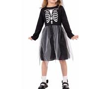 Cokbyavla Halloween Dress 0-24M, Halloween Skirt Set Little/Big Girls Butterflies Tulle Dress Princess Toddler Girl Costume Ghost Little Girl Navy Blue Floral Kids Anima(60Black,10-11 Years)