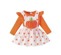 Cokbyavla Halloween Lace Cloak Outfit Vampire Witch Costume, Toddler Girl Striped Shirt Tutu Dress Halloween Baby Girls ' Clothing Kid Girls Pumpkin Dr Toddler 12-18 Months