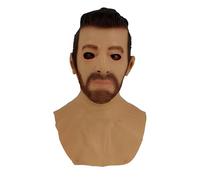 Cokbyavla Halloween Mask For Adults, Halloween Masks Old Man Grandma Costume Hyper Realistic Mask Natural Latex Scary Skull Cat Full Head Articulated Fingers 3D