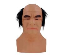 Cokbyavla Halloween Mask Scary, Old Man Mask Grandpa'S Face Real Looking Costume Scary Halloween Costumes With No Face Masks For Men Crocodile Adult