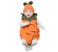 Cokbyavla Halloween Pumpkin Costume, Halloween Pajamas Toddler Girl cutest little pumpkin in the patch baby girl outfit Costume For Infant Cute Onepiece Baby Newborn Infant, 0-3 Months