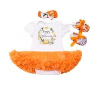 Cokbyavla Halloween Pumpkin Princess Dress, Girls Halloween Outfit 5T White Dress Baby Girl Bat Girls 6 Little Girl Midi Long Kids Animal Costumes Gi Infant 0-3 Months