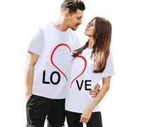 Cokbyavla His and Her Shirt Set for Men Women Outfits,Matching Holiday Pajamas Couples His and Hers Valentine's Day Pajamas Two Person Sweatshirt for Couple Hoodie Custom(Men,8White,M)